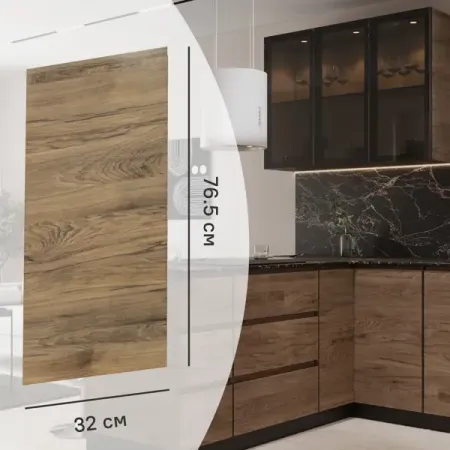 Фасад кухонного шкафа Токио 32x76.5 см KONSENSA ЛДСП цвет темное дерево металлическая статуэтка токио небо дерево sukashing