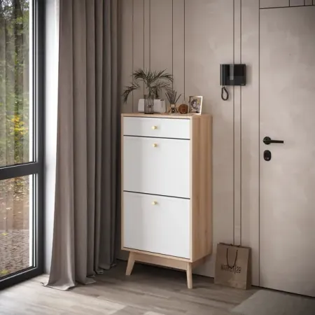 Обувница KONSENSA Лион Амьен 60x120x30 см 1 секция ЛДСП цвет белый/коричневый jinhao шариковые ручки стержни 0 5 0 7 мм