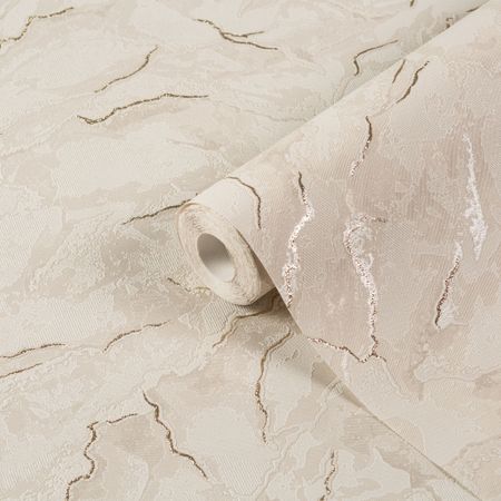 Обои вспененный винил на флизелиновой основе Palitra Home Markiza HC31181-22 (1,06х10,05 м) виниловые обои водостойкие мрамор пвх