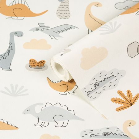 Обои компакт-винил на флизелиновой основе Palitra Simple Dinozavriki SP72068-12 (1,06х10,05 м) обои компакт винил на флизелиновой основе simple kirpichi sp71809 14 1 06х10 05 м