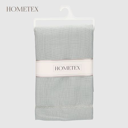 Скатерть Hometex Paros вышивка мятная 140х300 см