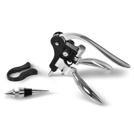 Набор винных аксессуаров Fissman 3 предмета, нержавеющая сталь, цинк рождественские плюшевые чехлы для винных бутылок