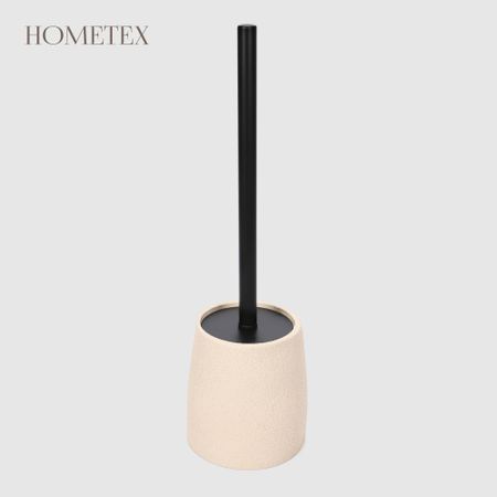 Держатель с ёршиком Hometex Конус, бежевый