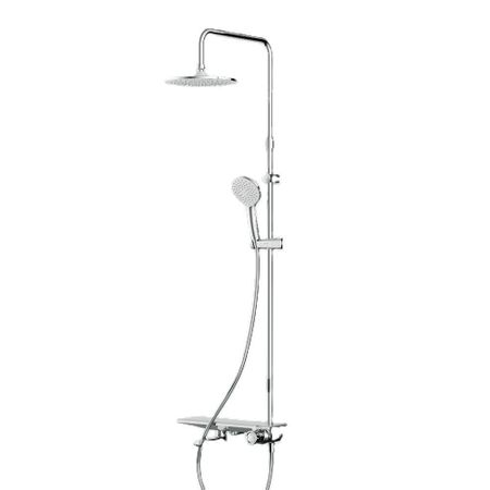 Душевая система AM.PM Gem с верхним душем с лейкой с изливом хром (F0790700)