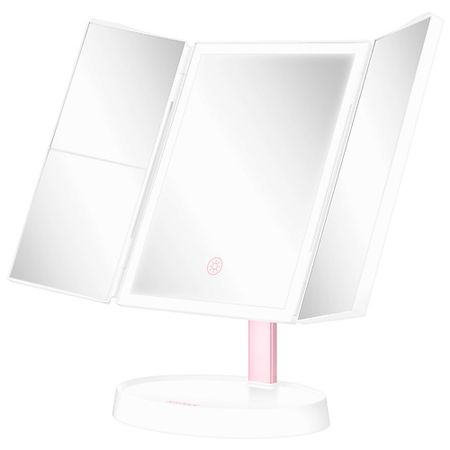 Зеркало KITFORT Косметическое зеркало КТ-4168 автомобильный козырек от солнца косметическое зеркало для макияжа для benz a b s c e glc gla class w176 w246 w222 w205 w213 w238 w253 w156 w117