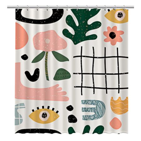 Штора для ванны Fixsen Summer 2000х1800 мм полиэстер разноцветная (2506) металлические люверсы szmuluo gb876