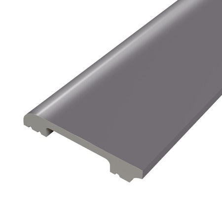 Плинтус экополимер Солид 80х13х2000 мм титан (8UHD 05/80)