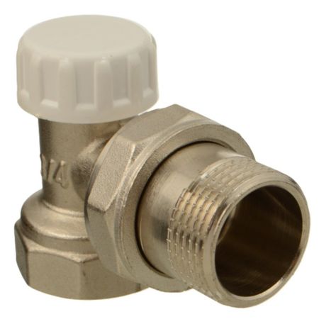 Клапан запорный угловой Terma 3/4 НР(ш) х 3/4 ВР(г) для радиатора (26243) leenkea крышки для труб радиатора 4 шт 15 мм