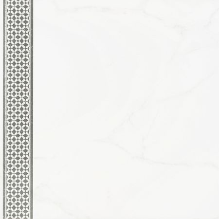 Керамогранит LB Ceramics Каррара Декор 1 белый 450х450х8 мм