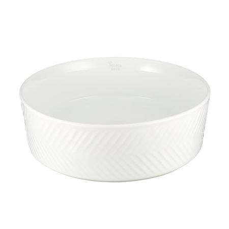 Раковина Corsa Deco Chevron 36 см накладная белая (ABCH36)