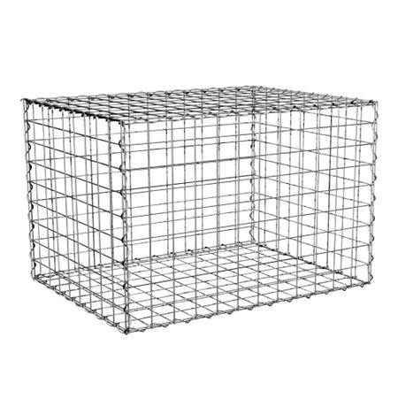 Габион сетчатый 400х400х900 мм ячейка 50х50 мм цинк Таврос домашние рождественские украшения рождественские наволочки наволочки для дивана 40х40 45х45 50х50 60х60 украшение для гостиной