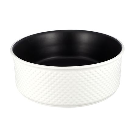 Раковина Corsa Deco Crystal 38 см накладная белая/черная матовая (ABCR38WB)