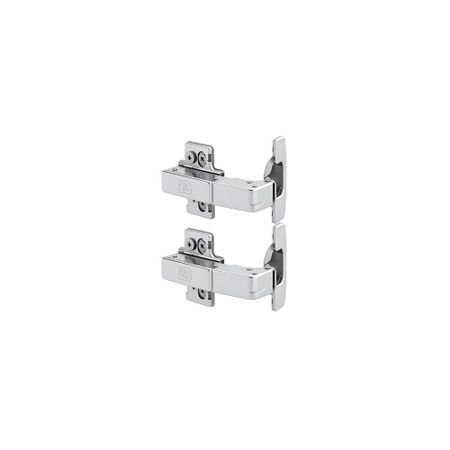 Петля мебельная накладная для углового шкафа Samet с доводчиком 90° металл 97х63х36 мм (2 шт.) петля мебельная накладная с площадкой slide on 60 мм