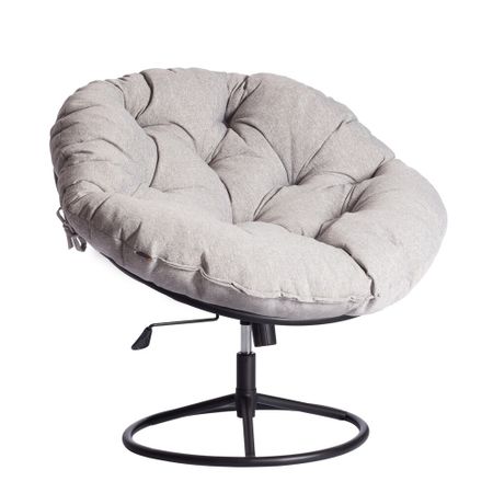 Кресло крутящееся Cloude Home серо-бежевое (21617) планка с тремя крючкам joy home металл