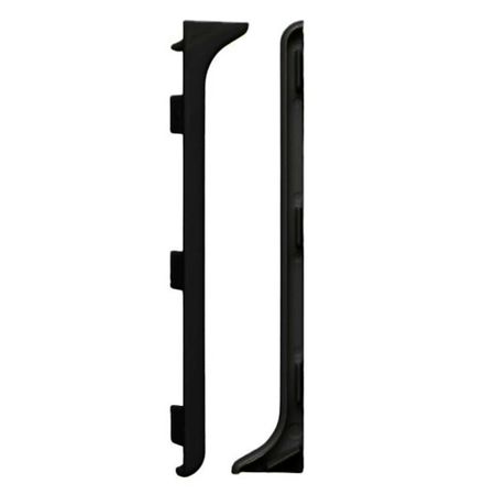 Заглушка торцевая 80 мм черная левая-правая для алюминиевого плинтуса (2 шт.) расширительные заклепки из алюминиевого сплава 200 штук