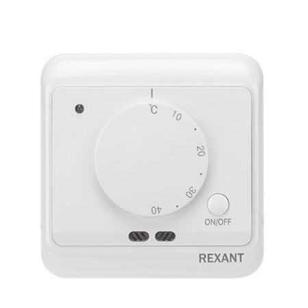 Терморегулятор механический для теплого пола Rexant R72XT белый умный термостат для теплого пола bseed zigbee