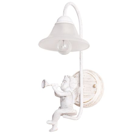 Бра Arte Lamp Amur E14 60 Вт 220 В белое IP20 (A1133AP-1WG) бра arte lamp e27 60 вт 220 в белое ip20 a5029ap 1ss