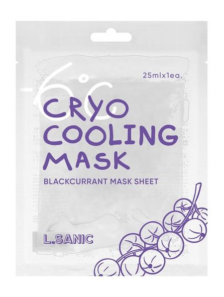 L.sanic Blackcurrant Cryo Cooling Sheet Mask