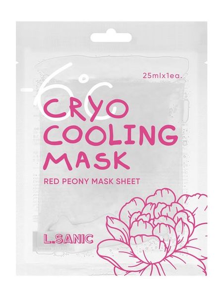L.sanic Red Peony Cryo Cooling Sheet Mask