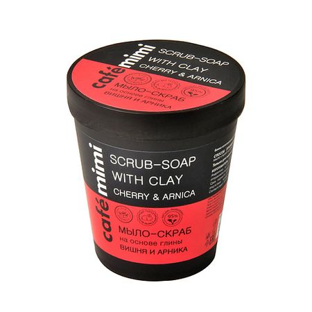 Мыло жидкое CAFÉ MIMI Мыло-скраб на основе глины Вишня и  Арника heinast mimi s11 edc фонарик