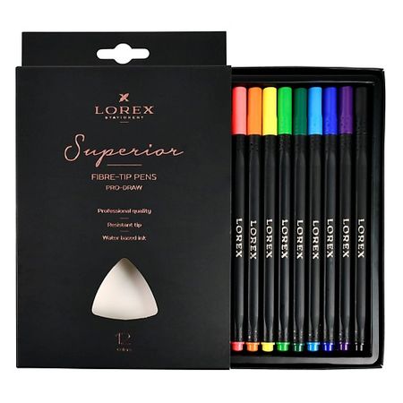 Набор фломастеров LOREX Фломастеры набор  Superior 12 цветов soft-touch