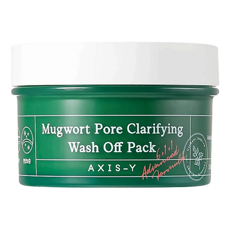 Маска для лица AXIS-Y Глиняная маска с экстрактом полыни Mugwort Pore Clarifying Wash Off Pack