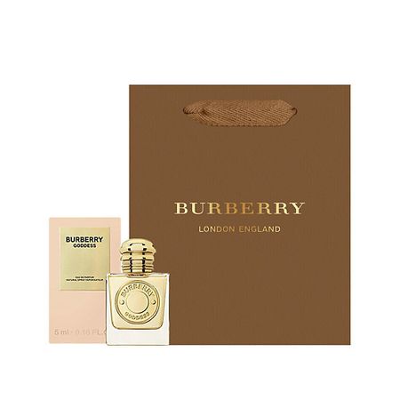 Набор парфюмерии BURBERRY Набор: Миниатюра парфюмерной воды Goddess + Подарочный пакет хорус пакет 1 гр