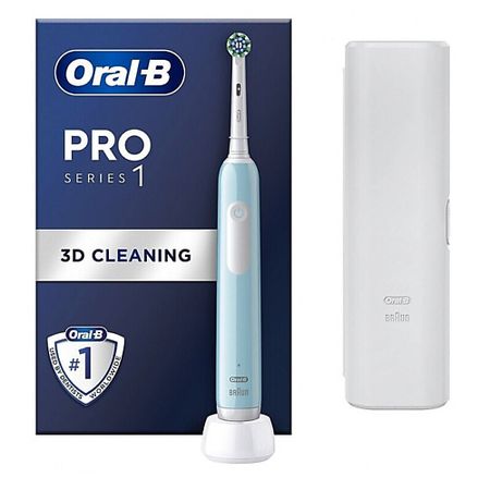 Электрическая зубная щетка ORAL-B Электрическая зубная щетка Pro Series 1 Carribean Blue с футляром