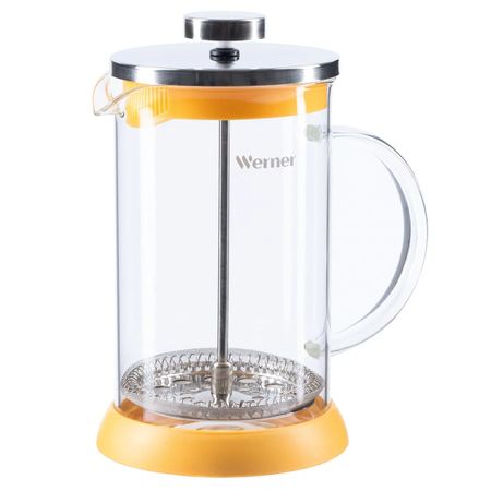 Френч-пресс Werner Allegro желтый 600 мл 4 шт фильтры для френч пресса сетчатые