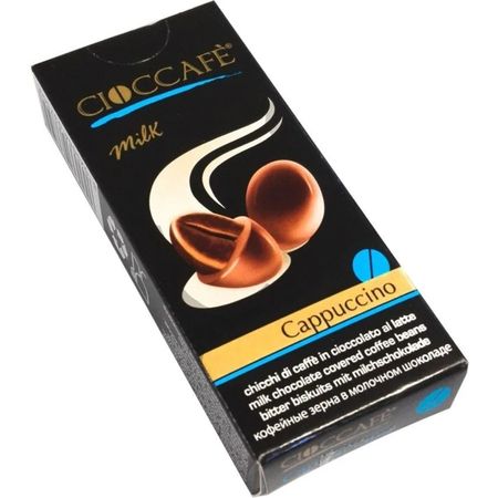 Драже CiocCafe cappuccino кофейные зёрна в молочном шоколаде 25 г аскорбиновая кислота бад драже 200