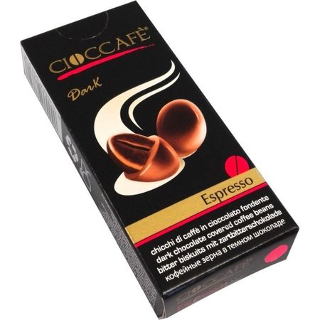 Драже CiocCafe Espresso time кофейные зерна в тёмном шоколаде 25 г аскорбиновая кислота бад драже 200