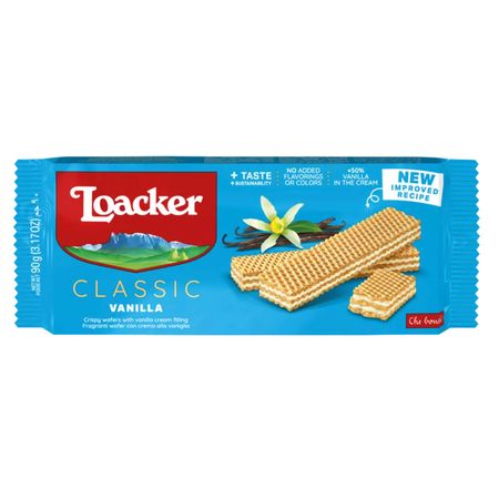 Вафли Loacker классик ваниль 90 г