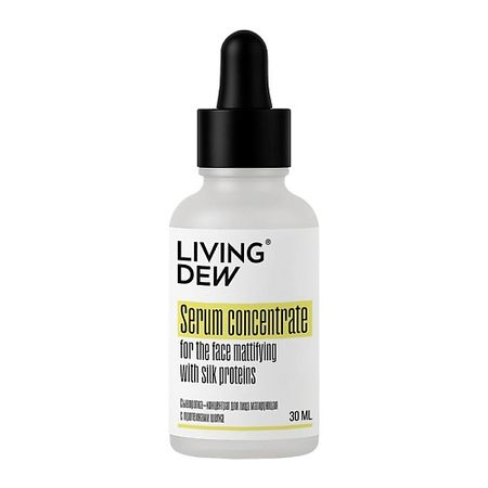 Сыворотка для лица LIVING DEW Сыворотка-концентрат для лица матирующая с протеинами шелка искусственная очная лоза из шелка 75 см