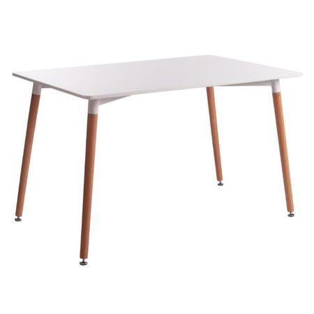 Стол кухонный прямоугольный 1,2х0,8 м белый John (15181) обеденный стол tc bombay с коричневым 175х90х76 см 11678