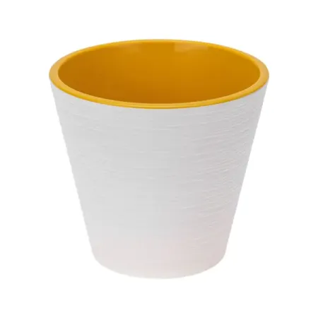Кашпо для цветов Конус ø17 h15.5 см v2.3 л пластик белый