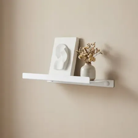 Настенная полка 22x12 см металл цвет белый подвесная книжная полка счетчик книг