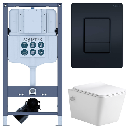 Комплект инсталляции Aquatek Pneumo N 49 с унитазом тип ободка открытый Glory клавиша Aquatek Pnn-0000005 чёрная 10 шт платы адаптеры sop8 dip8