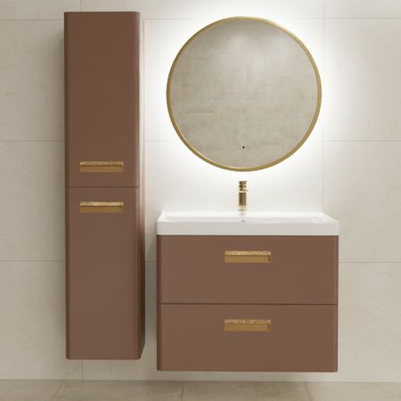Тумба под накладную раковину Гарда 80x60 шкаф пенал цвет корпуса коричневый пенал hazbin hotel