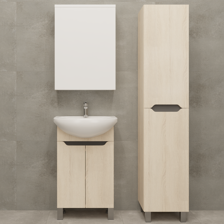 Тумба под накладную раковину Руан 48.5x68 раковина Универсал Рома шкаф-пенал Руан шкаф с зеркалом цвет корпуса бежевый пенал hazbin hotel