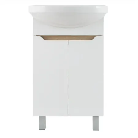 Тумба Руан Элегия 50 см цвет белый с раковиной Универсал Элегия 50x41.5 см ремовакс ср во д ухода за ушной раковиной 10 мл