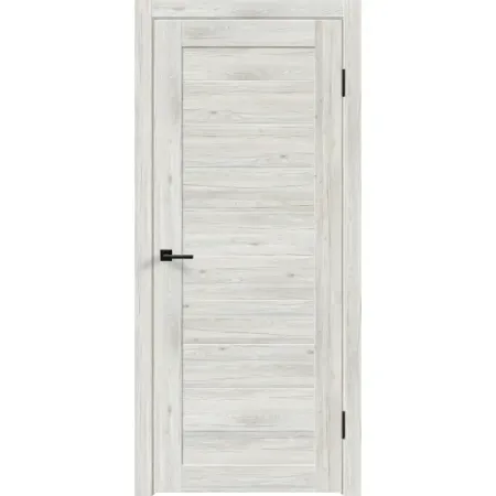 Комплект двери Тиволи глухая 70x200 см ПВХ цвет рустик серый с добором 100 мм две латунные декоративные петли dreld 45 мм