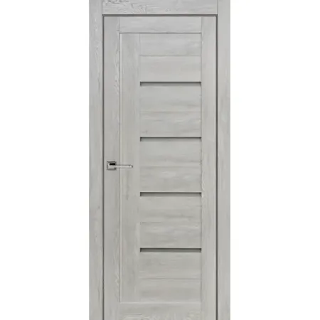 Комплект двери Тренд вертикальный со стеклом 80x200 см Hardflex серый с добором 100 мм