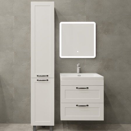 Тумба под накладную раковину Гала подвесная 60x56 раковина KONSENSA Teano шкаф-пенал цвет корпуса белый пенал monte mount для ручек из полиуретана