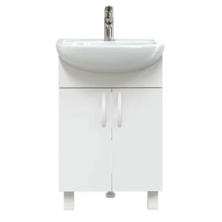 Тумба под раковину напольная Элегия Т-50 цвет белый с раковиной Универсал Элегия 50x41.5 см тумба под раковину напольная амур 60 см белый