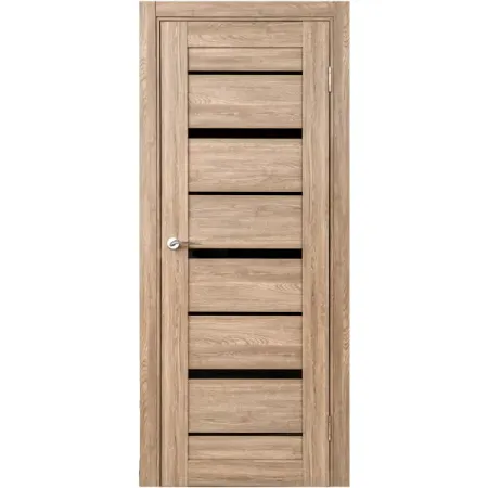 Комплект двери Тренто остекленная 80x200 см ПВХ цвет дуб европейский с добором 200 мм две латунные декоративные петли dreld 45 мм