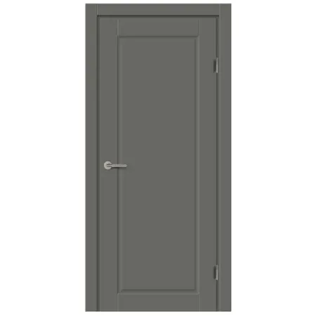 Комплект двери Пьемонт глухая 70x200 см Hardflex цвет стиппл грей с добором 100 мм