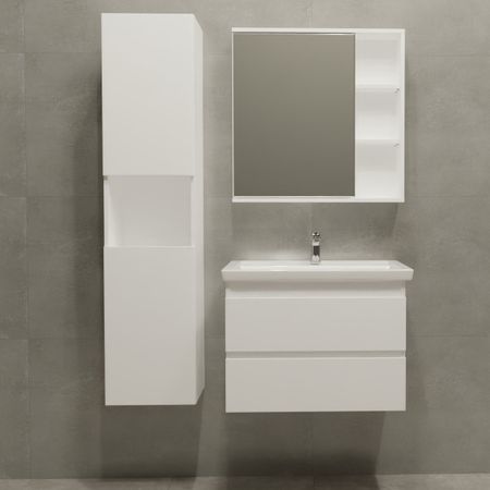 Тумба под накладную раковину Vigo Matteo 66.4x48.8 раковина Kirovit Фостер шкаф с зеркалом Vigo Matteo шкаф-пенал цвет корпуса белый пенал monte mount для ручек из полиуретана
