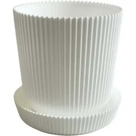 Горшок для цветов Тek.А.Тek 16x16x15.5 см v2.4 л пластик белый горшок альфа белый 19х18 см 4 л