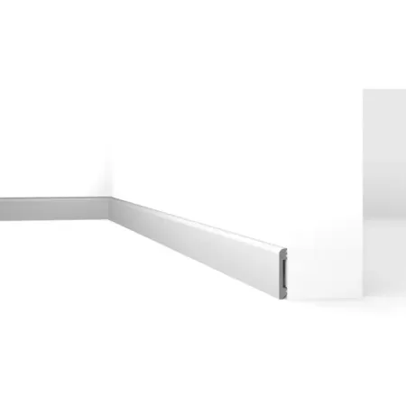 Плинтус NMC полистирол цвет белый 2000x80x13 мм плинтус гладкий сращ пгс 40 2200х40х28мм б с