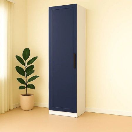 Шкаф распашной Лион Байонна индиго с 6 полками 40х232,2х54,5 ЛДСП каркас белый черные золотые перьевые ручки chouxiongluwei hero 3802